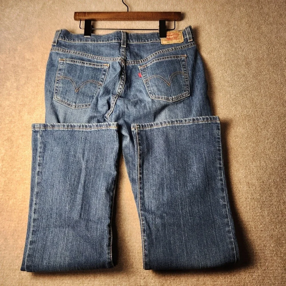 Levi Strauss‎ 515 Y2K Bootcut Jeans Blue Denim W34 L32 Medium Wash